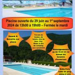 Informations sur la piscine de la Motte St Martin pour l’été 2024.