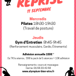 Reprise de la GYM