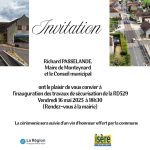 Inauguration des travaux sur la traversée des Blais