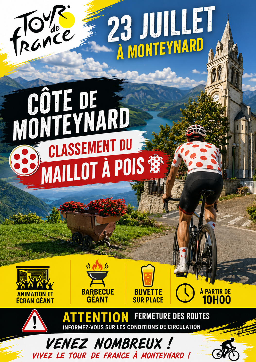 Le tour de France passe à Monteynard le 23 juillet