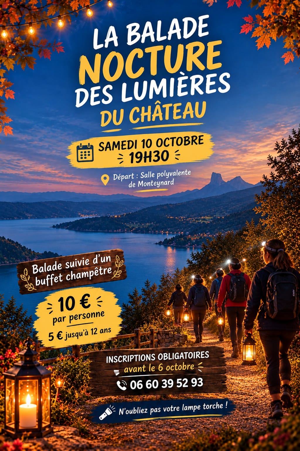 La balade nocturne des lumières du château